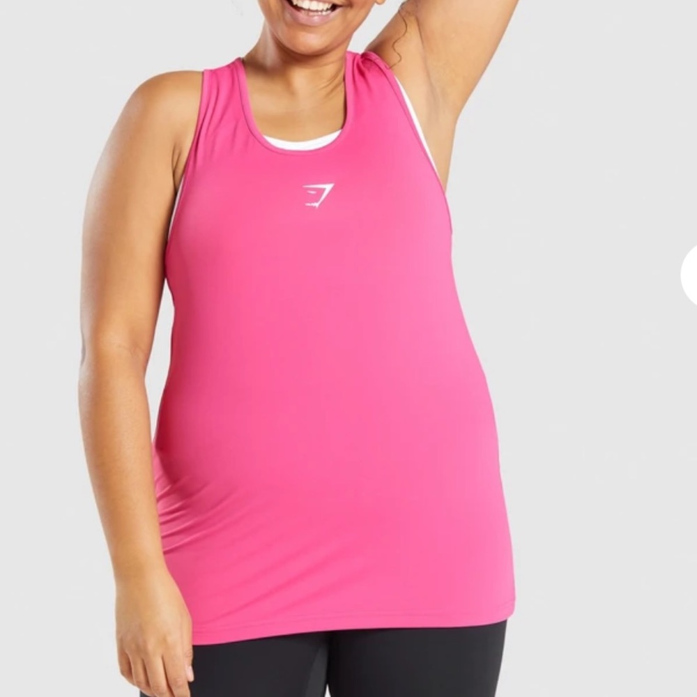 NWT GYMSHARK TRAINING TANK PINK - M